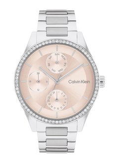 CALVIN KLEIN Women's Analog Round Shape Stainless Steel Wrist Watch 25100007 - 38 Mm  - Image 1