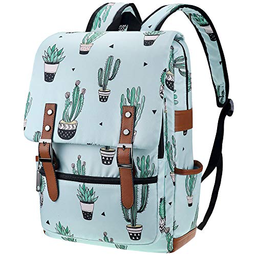 FEWOFJ Cactus Laptop Backpack for Girls Women,College School Bookbags for Teenagers - Image 1