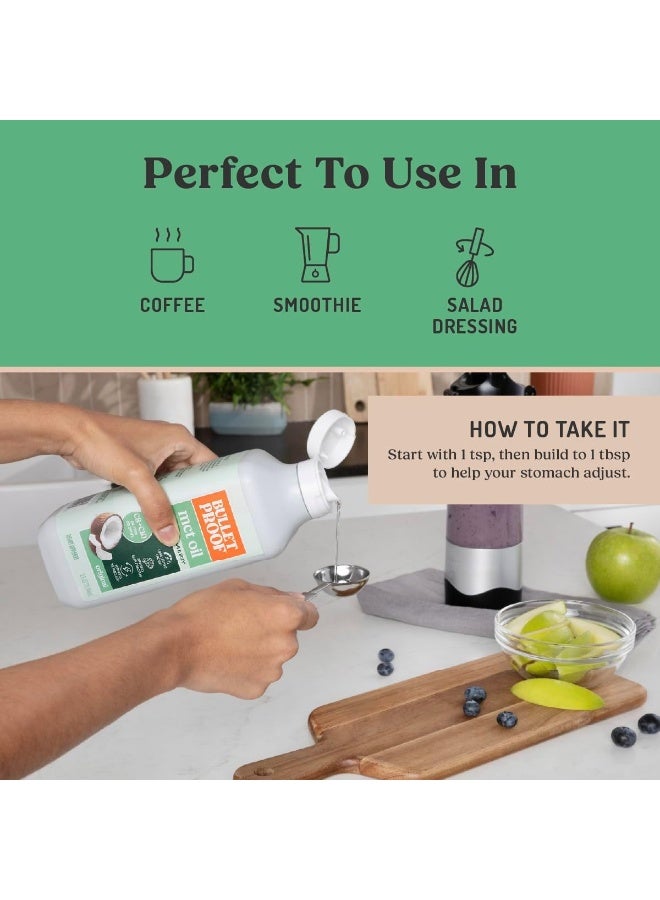 Bulletproof MCT Oil Made with C10 and C8 Oil, 32 Ounces, Keto Supplement for Sustained Energy, Brain and Body Fuel, Add to Coffee and Smoothies - Image 4