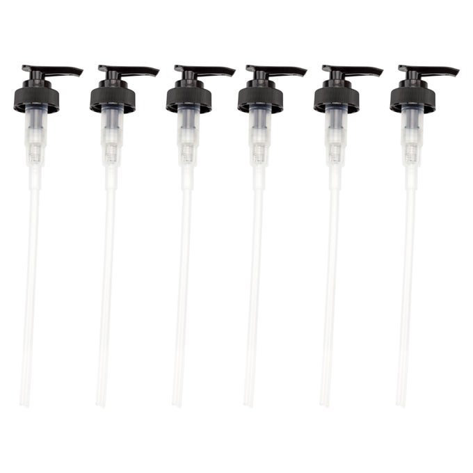28400 REPLACEMENT PUMPS FOR SOAP DISPENSERSLOTION BOTTLES 6PACK PLASTIC STANDARD SIZE REPLACEMENT PUMP PARTS W 8INCH DIP TUBES