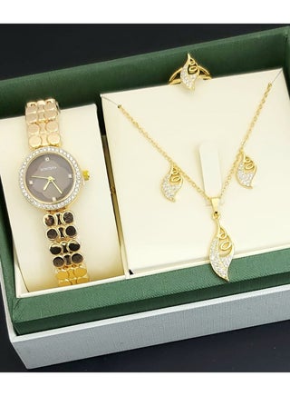 A set of an analog watch and a set consisting of a necklace, earring and a ring for women - pzsku/Z07B7B33E2C1A58B89296Z/45/_/1674984943/d140cff5-5011-41d9-bef1-0a84ede32678