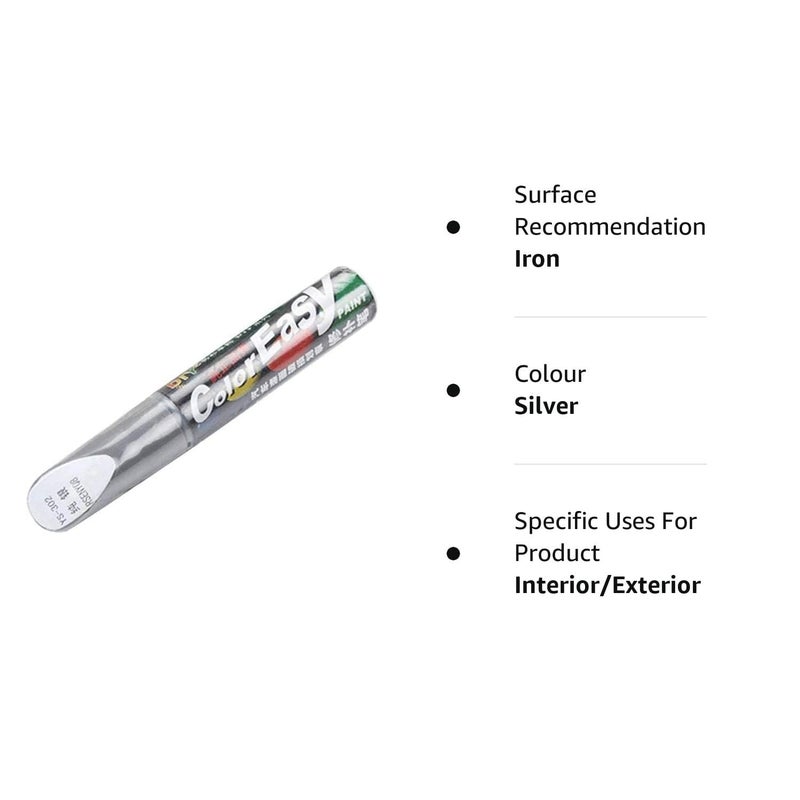 CHEENNY Car Scratch Remover Touch Up Paint Pen Automotive Car Paint Pen 2 In 1 Car Paint Scratch Repair for Deep Scratches Special-Purpose Car Paint (Silver) - Image 3