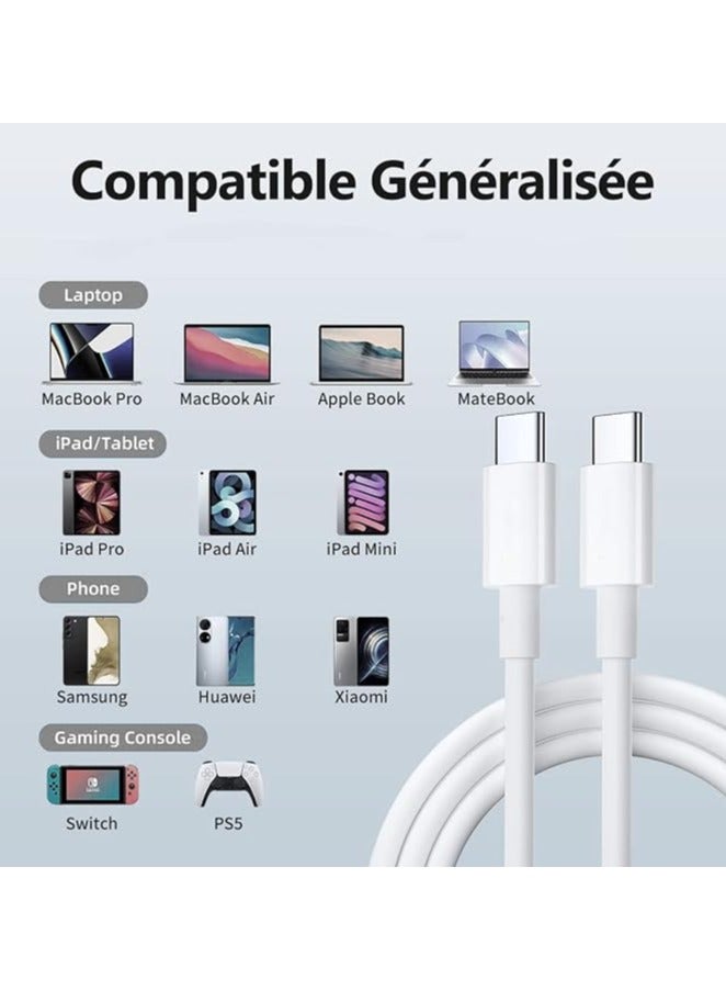 USB-C Woven Charge Cable (1 m) - Image 2