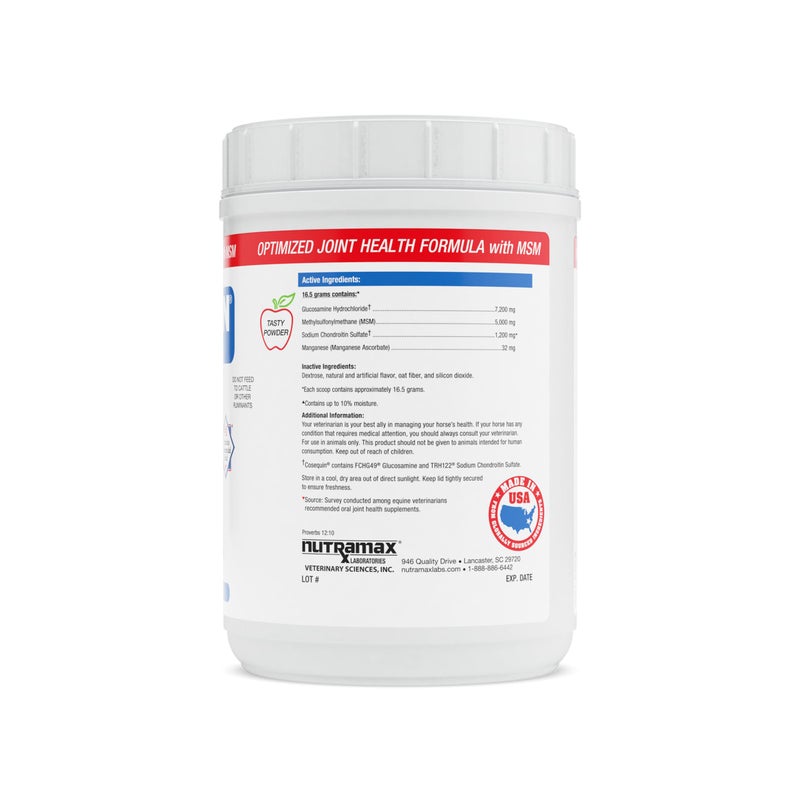 Nutramax Laboratories Nutramax Cosequin Optimized with MSM Joint Health Supplement for Horses - Powder with Glucosamine and Chondroitin, 1400 Grams - Image 2