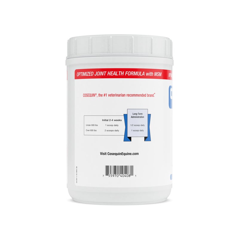 Nutramax Laboratories Nutramax Cosequin Optimized with MSM Joint Health Supplement for Horses - Powder with Glucosamine and Chondroitin, 1400 Grams - Image 3