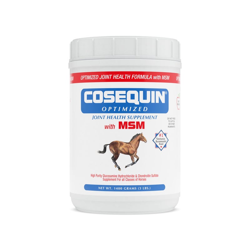 Nutramax Laboratories Nutramax Cosequin Optimized with MSM Joint Health Supplement for Horses - Powder with Glucosamine and Chondroitin, 1400 Grams - Image 1