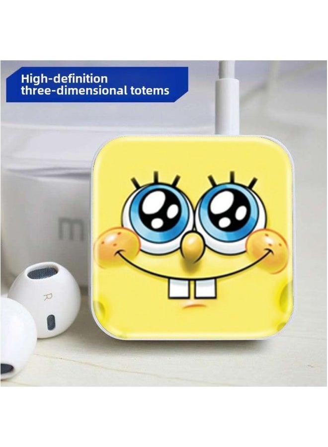 Simple Long Bar Cartoon Sports Mp3 Player Student Portable Music Card Set Digital Computer/mp3/mp3-Body Color:Fearless Brother-Memory Capacity:Host + 128M (with Card) Packaging Box, Charging Cable, Headphones - Image 2