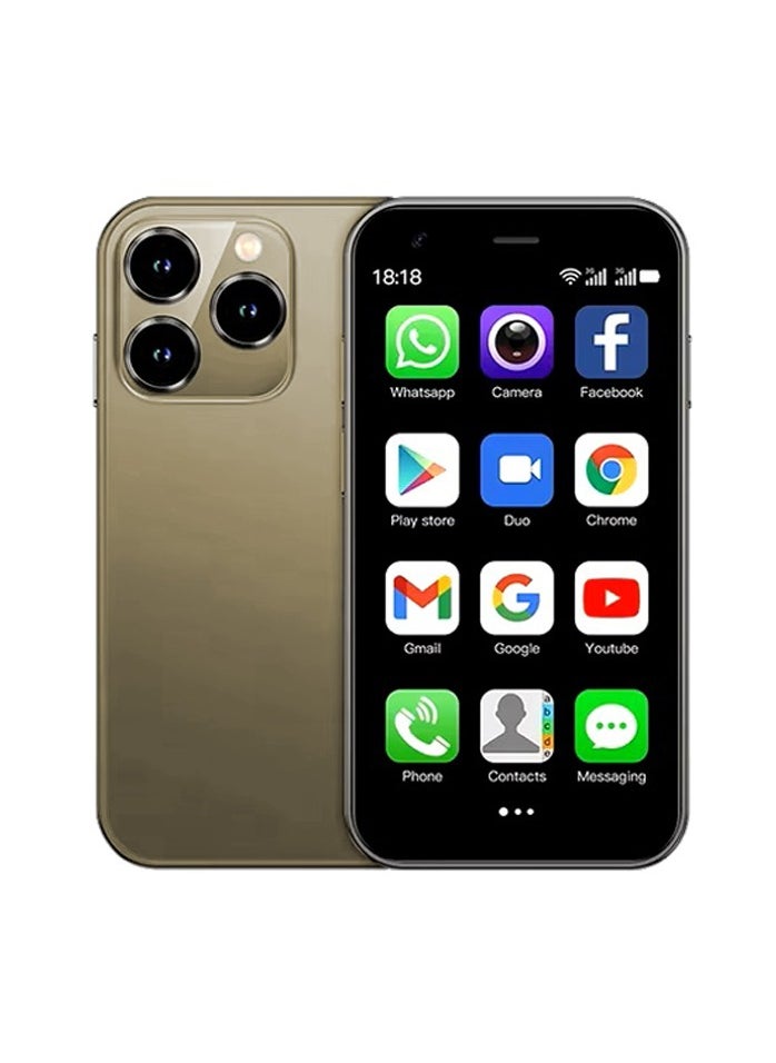 SOYES XS15 Mini Dual SIM Gold 3 Inch HD Screen 2GB RAM 16GB 3G - International Version  - Image 1