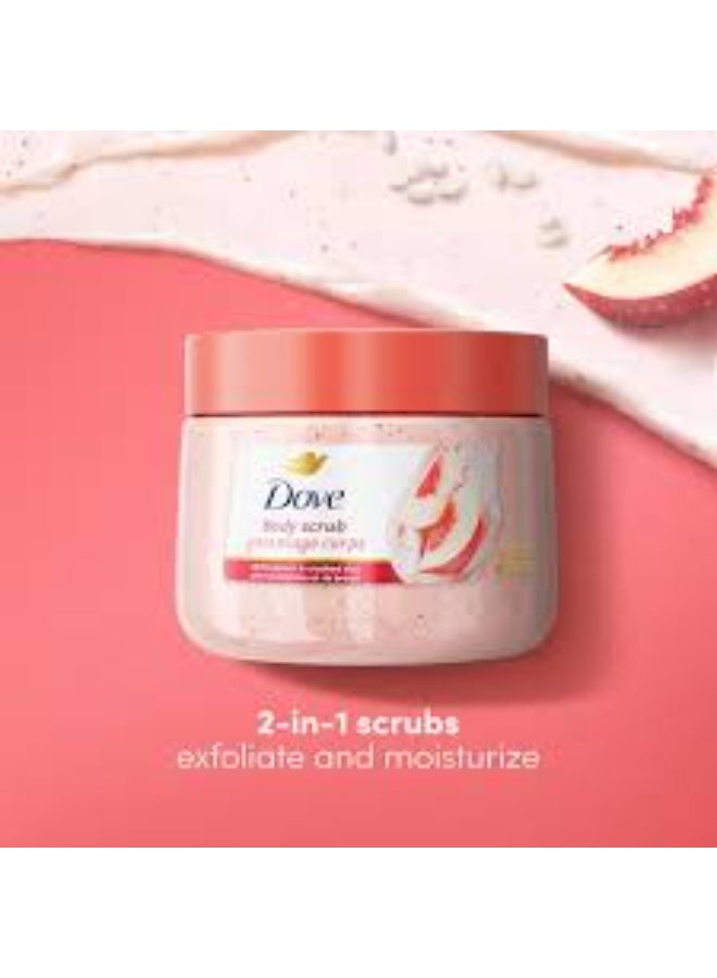 Dove body scrub White Peach & Crushed Rice 425 g - Image 2