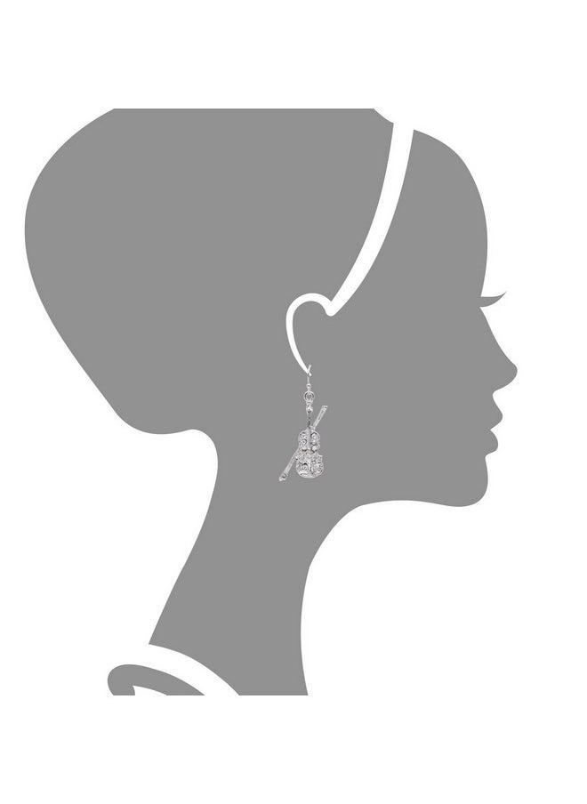 chelseachicNYC - Memorable Dangling Violin And Bow Earrings - Image 1