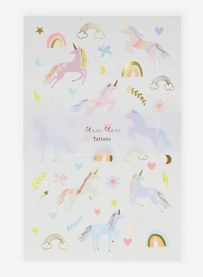 Meri Meri Unicorn Tattoos