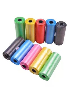 HAPPY PUSS Pet waste bag, random colors for dog waste and cat litter, cat trash bags, dog waste bags Pack of 6 Rolls-different colors  - Image 4
