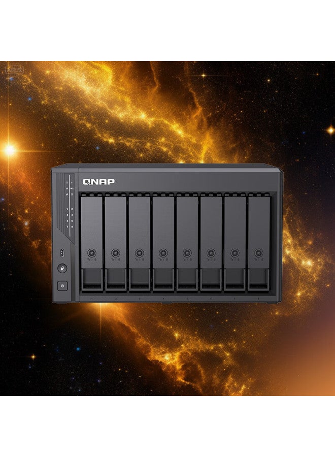 Qnap (qnap) Qu805 Enterprise-grade Home Storage N355 16gb Ram Eight-bay Network Storage Nas Private Cloud Ai Photo Al Mobile Backup File Data Backup Server - Image 4