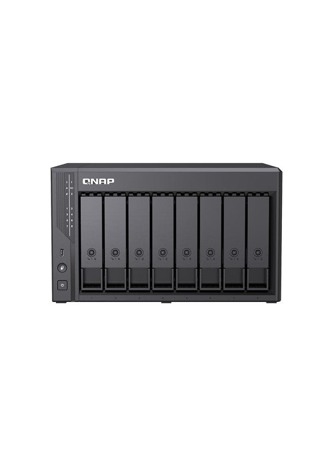 Qnap (qnap) Qu805 Enterprise-grade Home Storage N355 16gb Ram Eight-bay Network Storage Nas Private Cloud Ai Photo Al Mobile Backup File Data Backup Server - Image 2