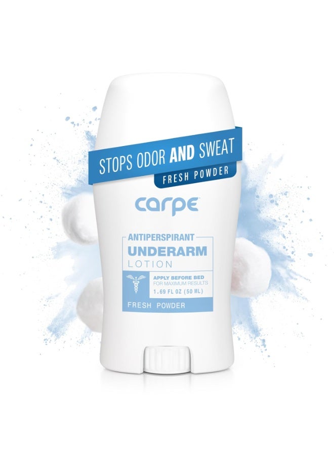 Carpe Carpe Underarm Antiperspirant and Deodorant, Fresh Powder Scent Size: 1.69 Fl Oz (Pack of 1) - Image 1