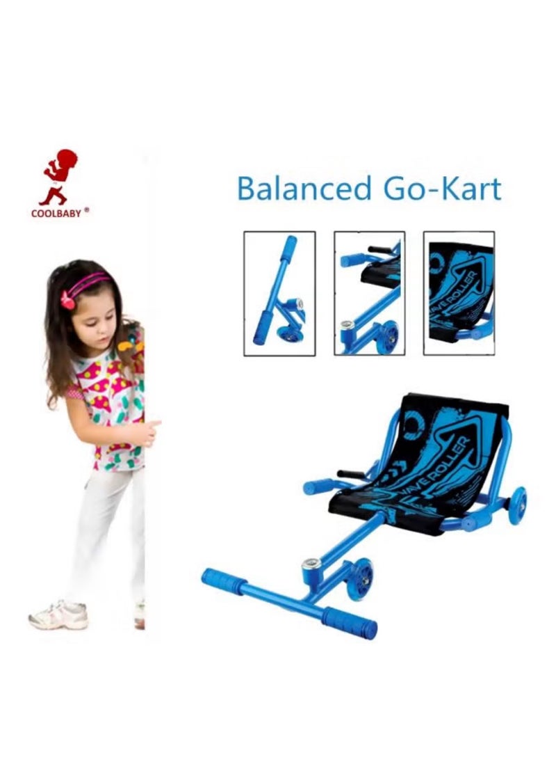 StarKids Balanced Wave Roller with Seat, Blue - Image 3