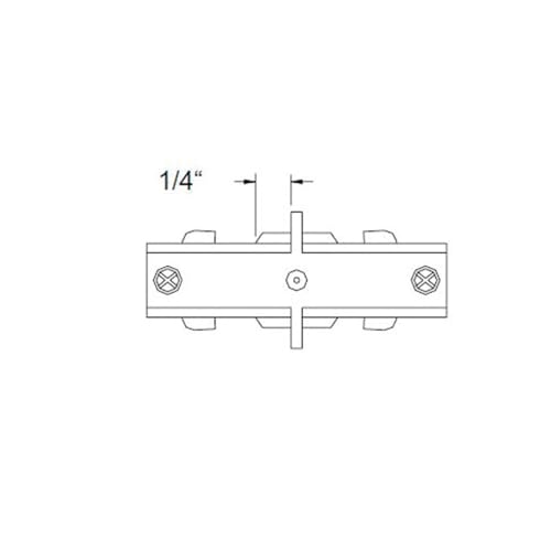 WAC Lighting, H Track I Connector in Black - Image 4