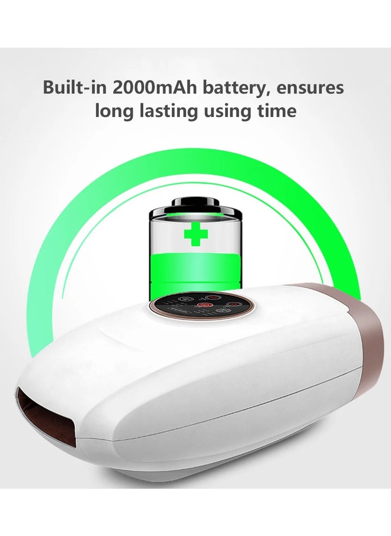 AROAQ Wireless Electric Hand Massager Shiatsu with Heating Air Compression 6 Levels Pressure Point 6 Modes for Hands Arthritis Pain  - Image 4