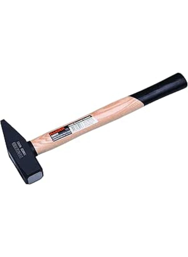 Harden 1000 grams (1KG) Professional Machinist Hammer With Wood Handle & Forged Carbon Steel Head - 590020