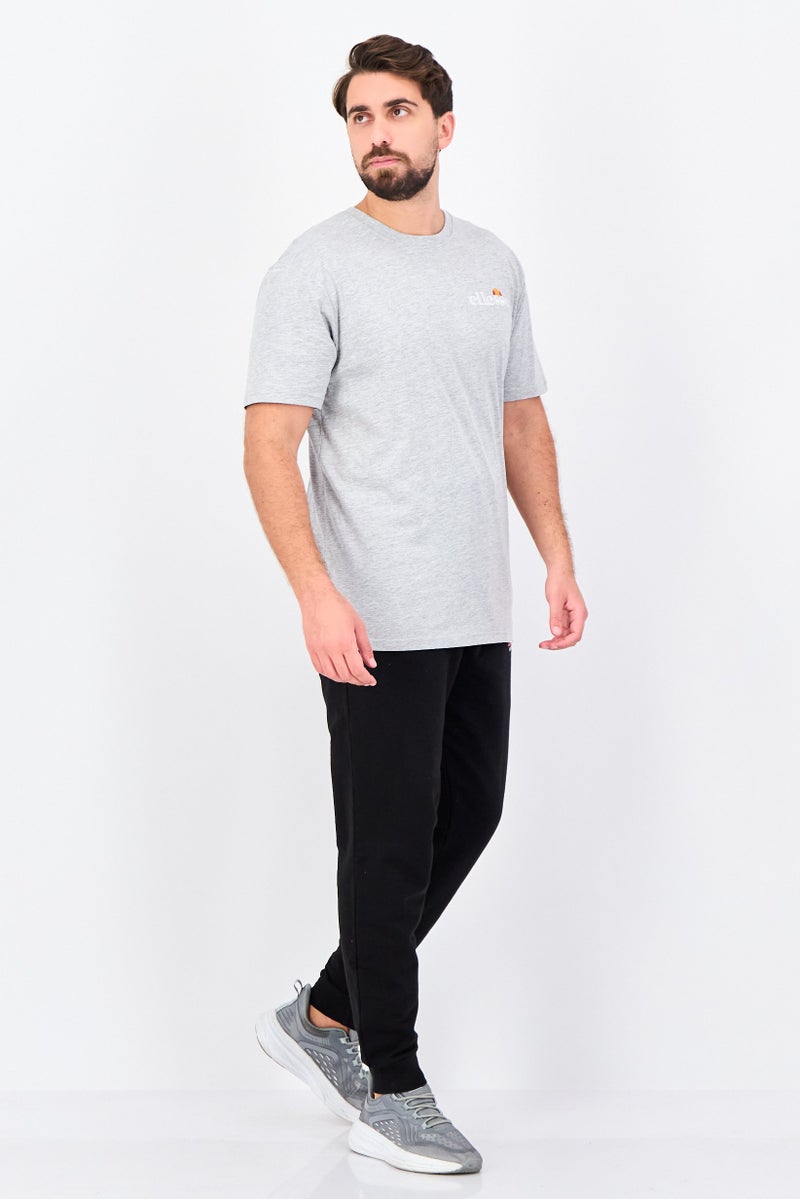 Ellesse Men Sportswear Fit Short Sleeve Outdoor T-Shirt, Heather Grey - Image 2