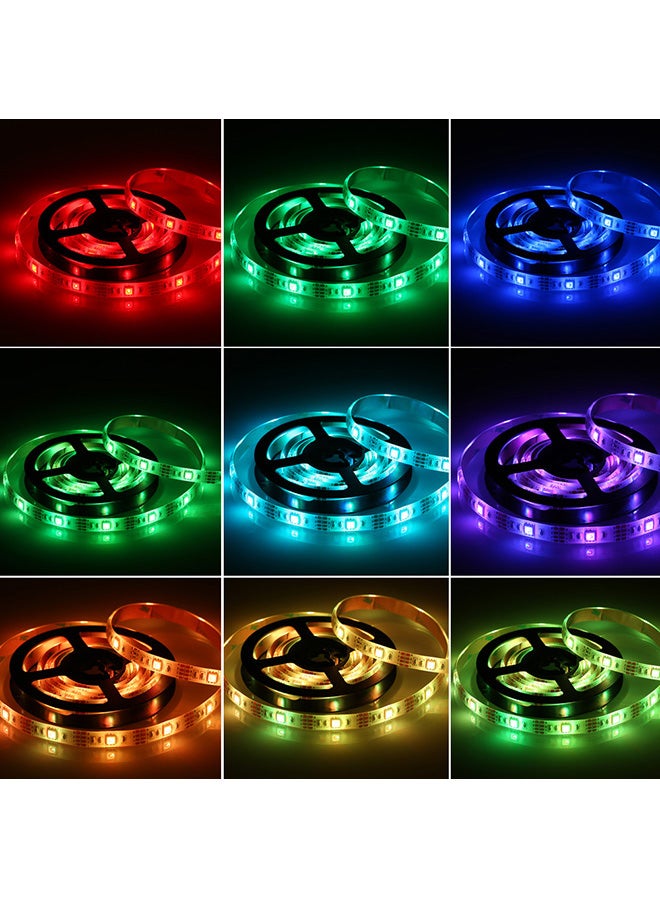 17-Keys Remote Controlled Battery Powered LED Light Band Black 2meter - Image 5
