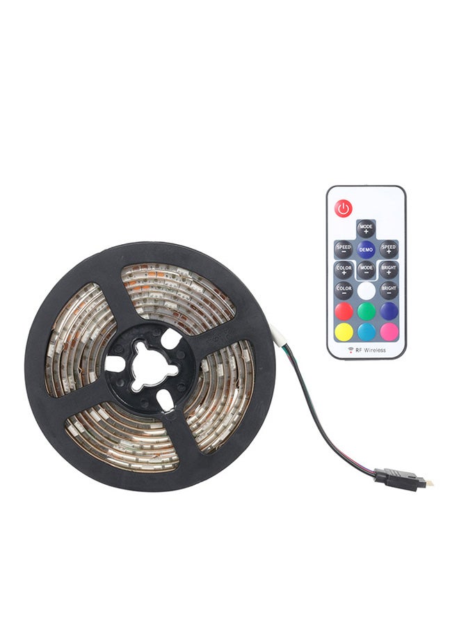 17-Keys Remote Controlled Battery Powered LED Light Band Black 2meter - Image 2