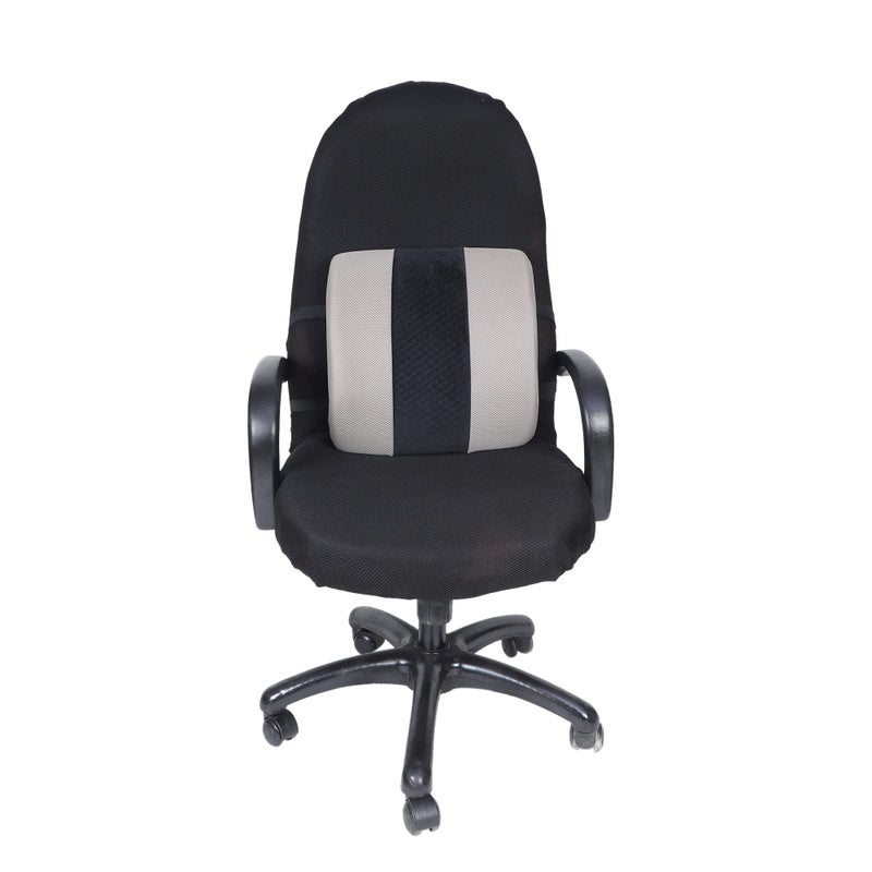 Cushows Memory Foam Lumbar Back Support Pain Relief Pillow for Back Pain, Ideal for Office Chair, Car Seat, Home Chair, Posture Correction, Lower Back Support with Adjustable Belts (15" x 15" inch) - Image 1