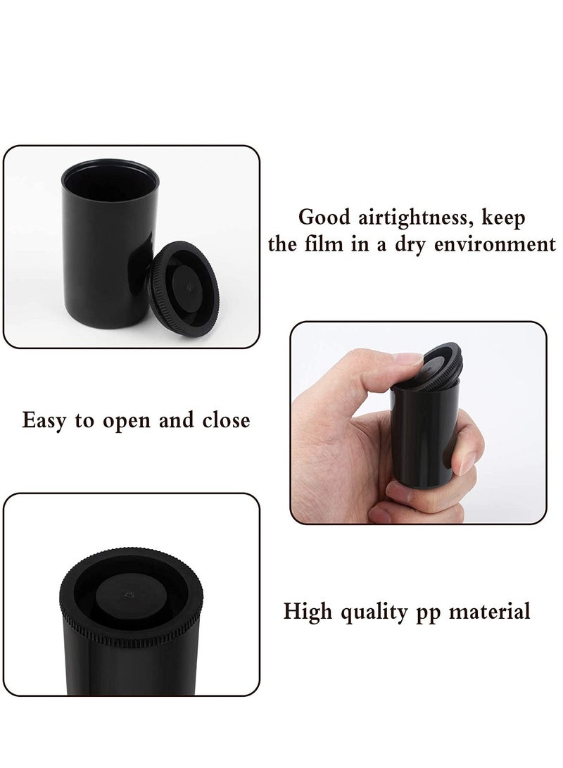 30Pcs Film Canister 35mm Film Cannisters for Science Plastic Film Canister Camera Film Canister with Lids for Scientific Activity Small Accessories Black - Image 3
