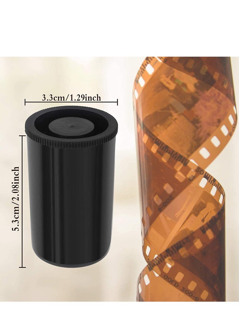 30Pcs Film Canister 35mm Film Cannisters for Science Plastic Film Canister Camera Film Canister with Lids for Scientific Activity Small Accessories Black - Image 2