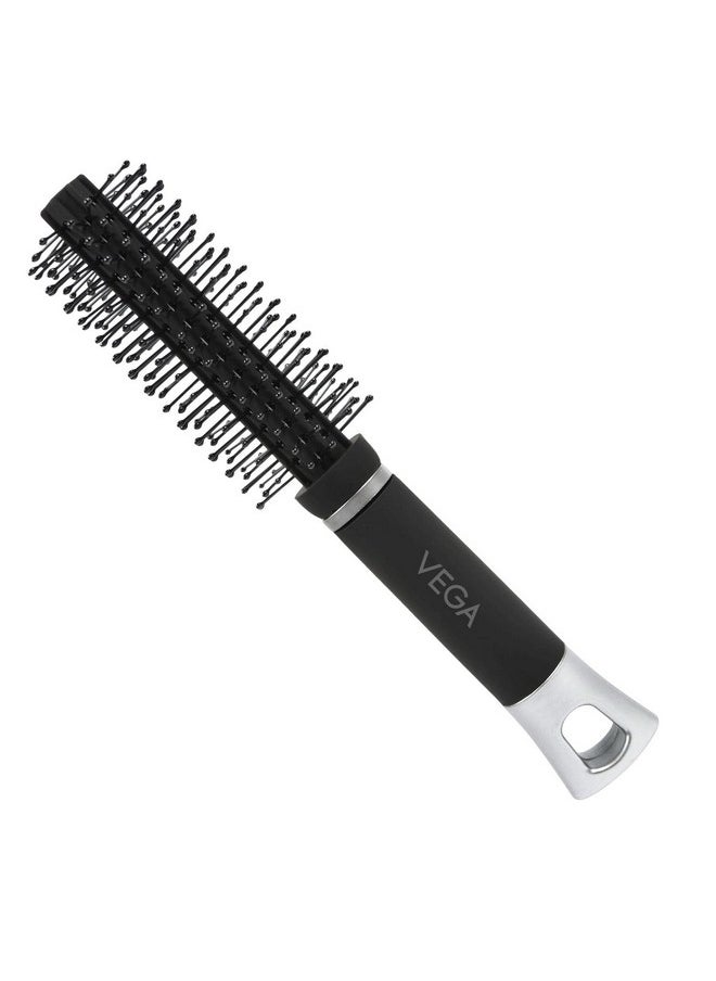 Vega Mini Round Hair Brush (India'S No.1* Hair Brush Brand) For Adding Curls, Volume & Waves In Hairs| Men And Women| All Hair Types (R6-Rb)  - Image 1