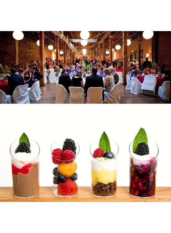 Transparent Polypropylene Shot Glasses 18pcs Ideal For Mousse Pudding Ice Cream - Image 1