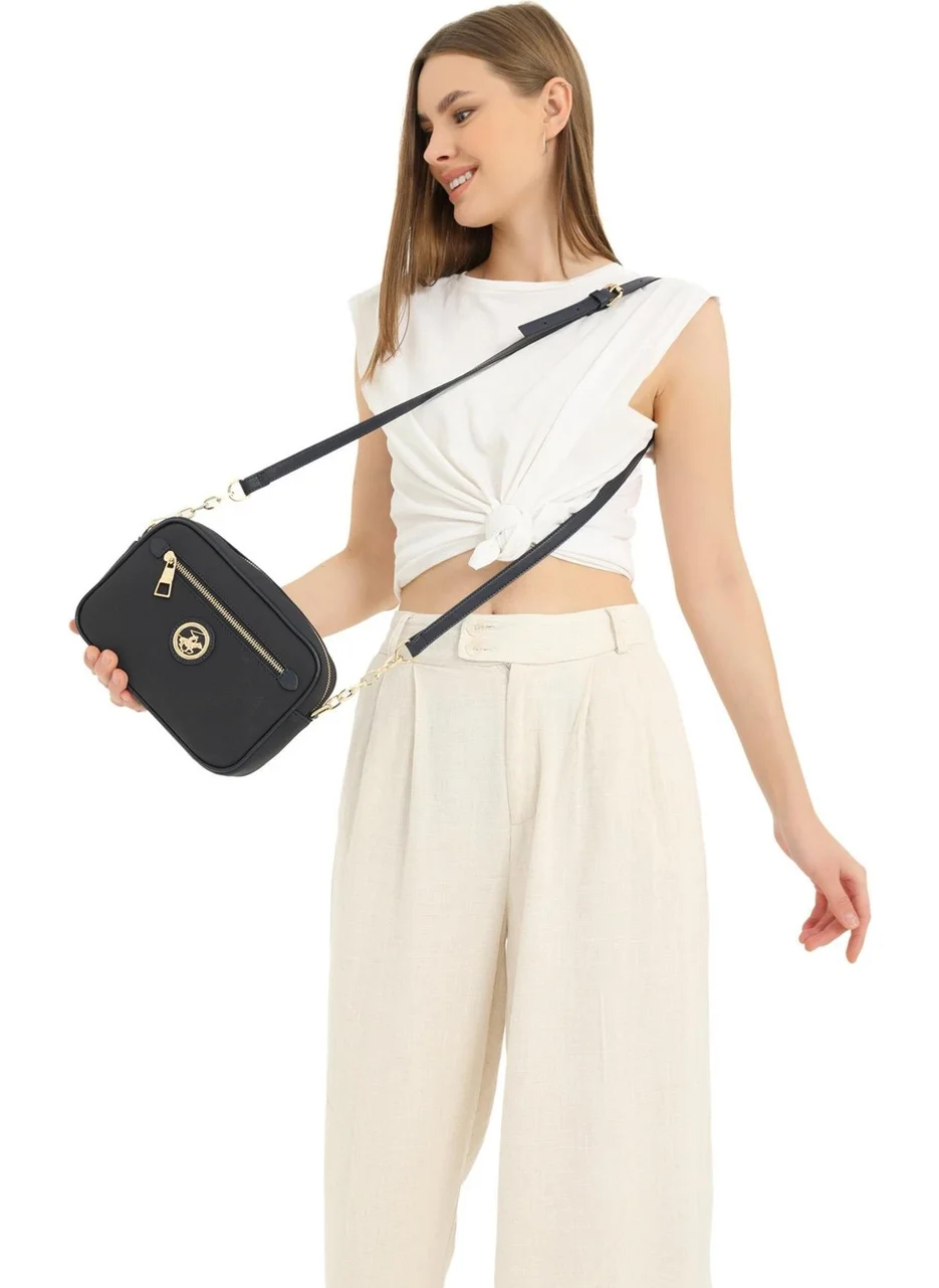 BEVERLY HILLS POLO CLUB 05BHPC8007-L Black Women's Shoulder Bag