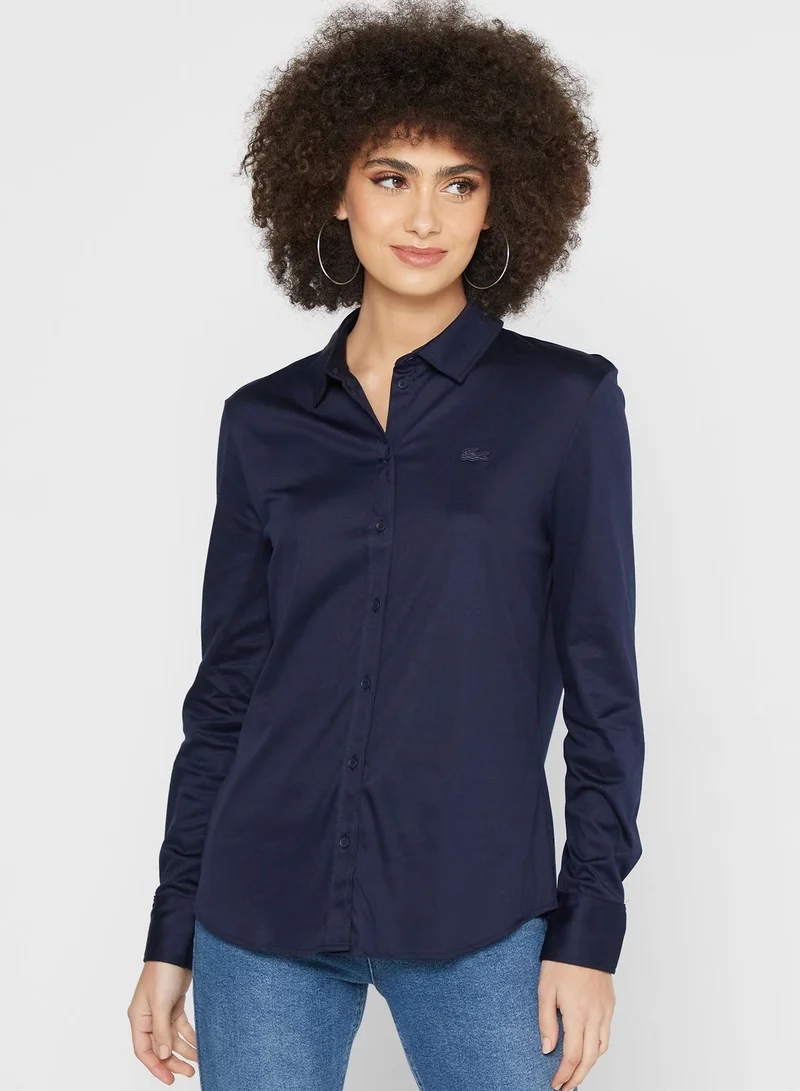 LACOSTE Logo Patch Shirt