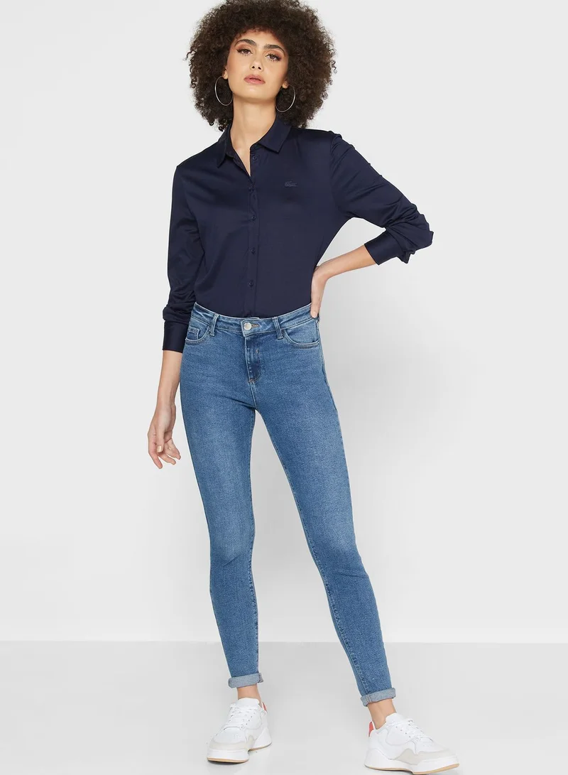 LACOSTE Logo Patch Shirt