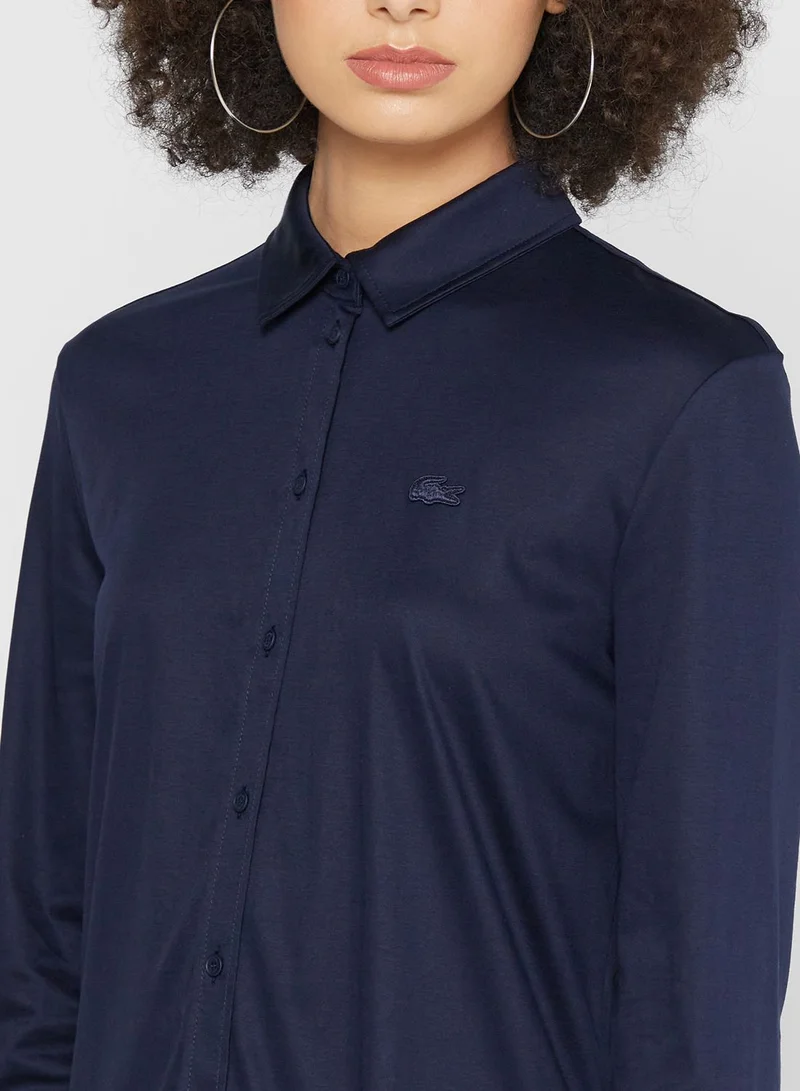 LACOSTE Logo Patch Shirt