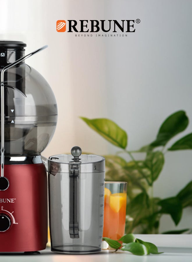 ريبون عصارة فواكه فائقة السرعة ، تعصر الفواكه الكاملة ، مضادة للتنقيط 800 W RE-2-175 - Image 4