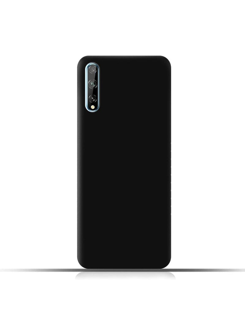 Protective Cover For Huawei Y8p , Slim Fit Soft Back TPU Case Flexible Silicone Cover Compatible For Huawei Y8p - Black