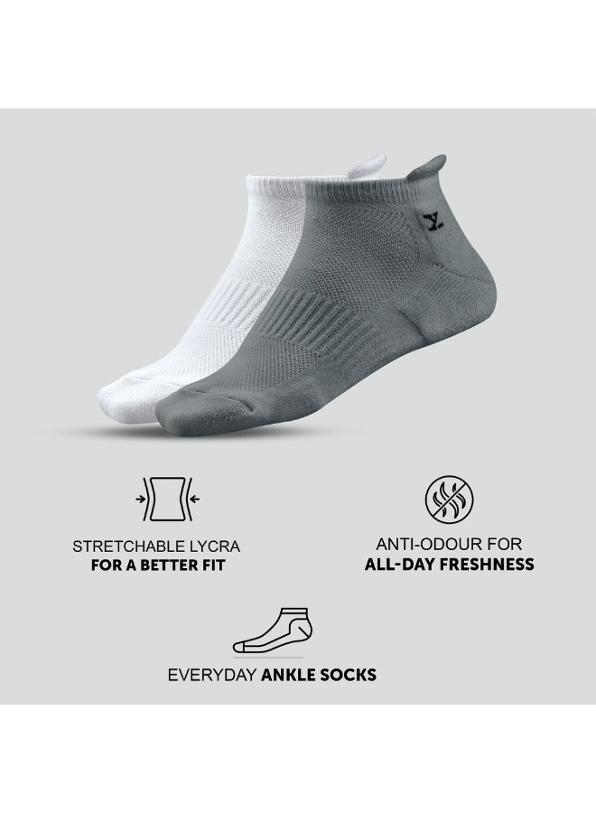 XYXX Mens Cotton socks Everyday Ankle-Length Crew Socks, Mid-Calf, Dress Socks - Image 2