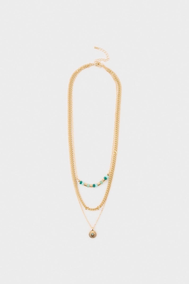 DeFacto Gold Woman Woman 3 Piece Necklace Set Casual - Image 3