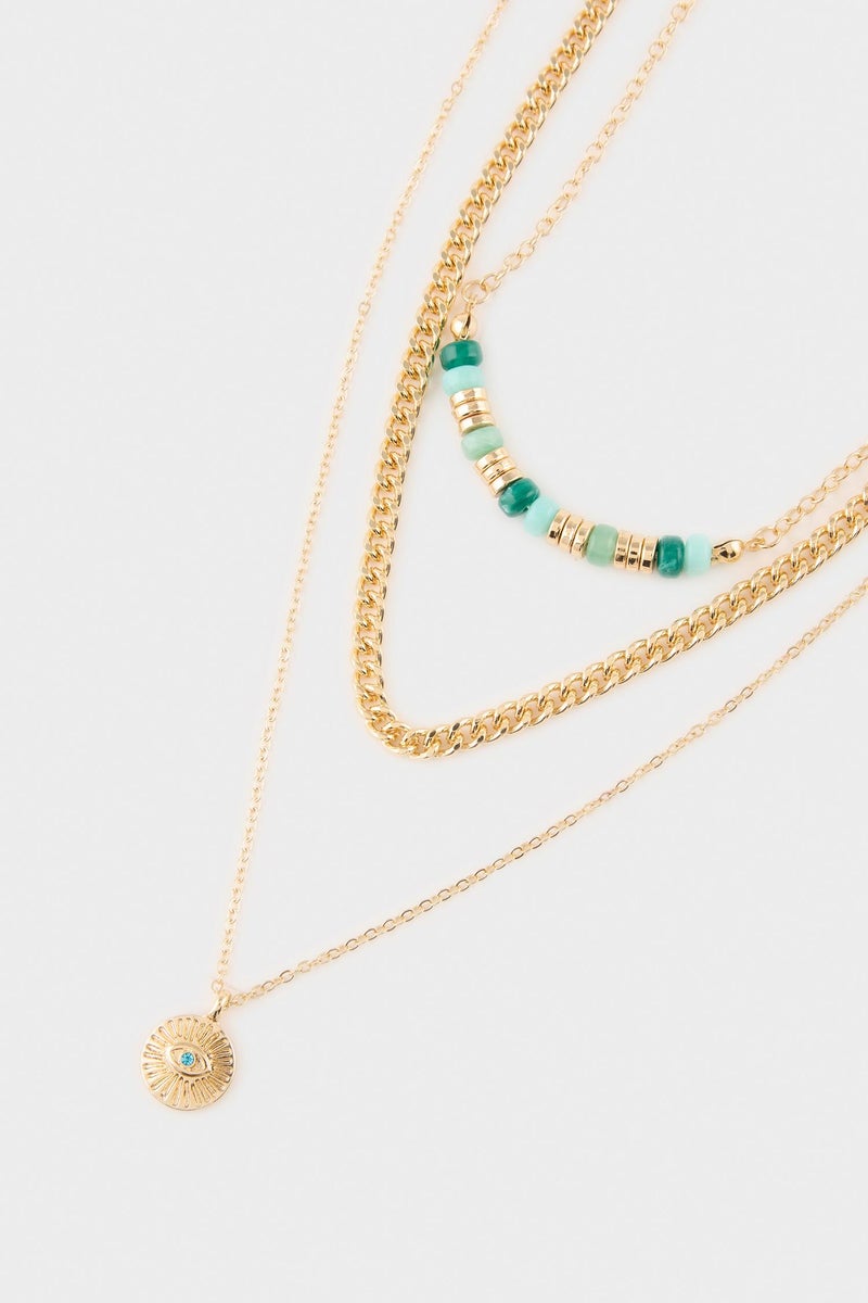 DeFacto Gold Woman Woman 3 Piece Necklace Set Casual - Image 4