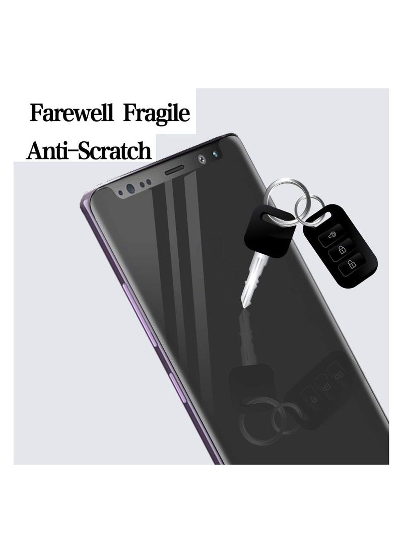 2 Pack for Galaxy Note 9 Privacy Screen Protector, Anti-Spy Full Adhesive Coverage Flexibel Film Screen Protector for Samsung Galaxy Note 9 [Support in-Screen Unlock] Easy Installation Frame