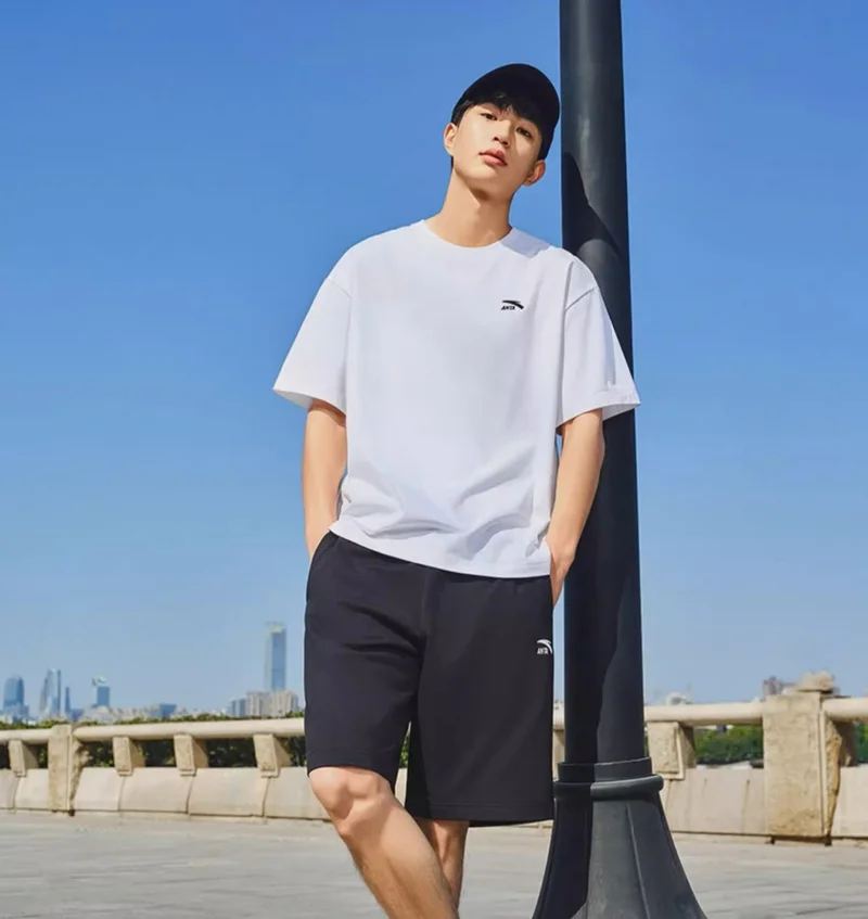 ANTA Men’s Cotton Casual T-Shirt | Classic Everyday Tee/Pure Cotton Comfort · Loose Fit · Effortless Style