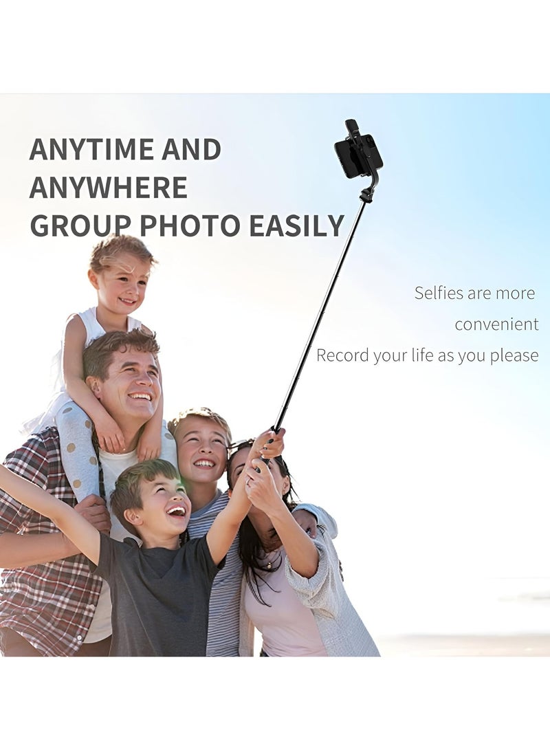 Angola Panda Convenient mobile phone tripod, selfie stick tripod with fill light, 70cm extendable selfie stick, extendable selfie stick and flexible mobile phone tripod stand with wireless remote control, compatible with iPhone, Samsung, Huawei smartphones, etc - Image 3