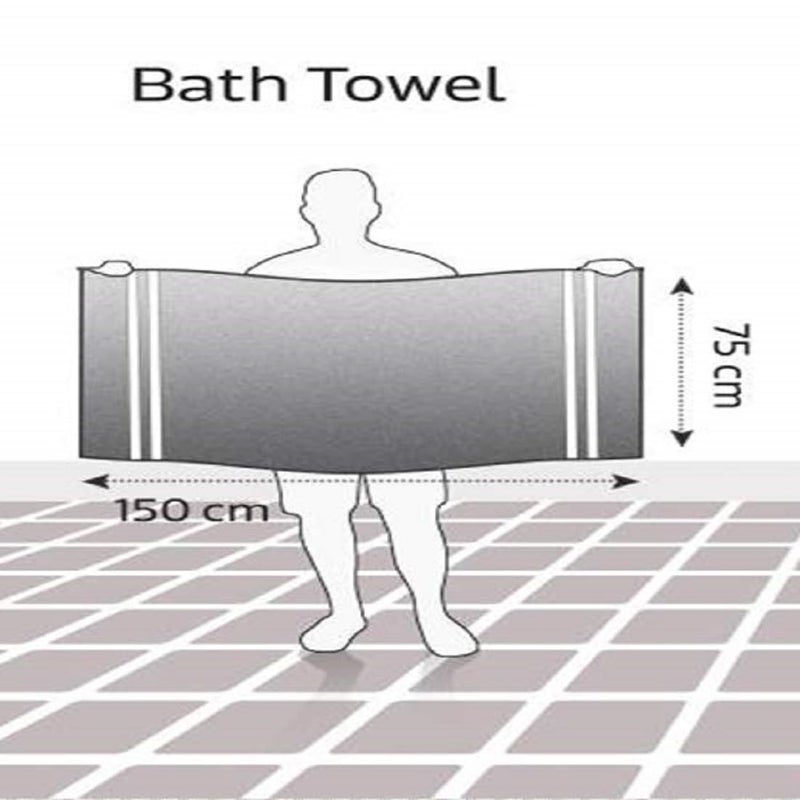 DCD 340 GSM Large Bath Towel for Men and Women 75x150 Navy Super Soft Towels for Women