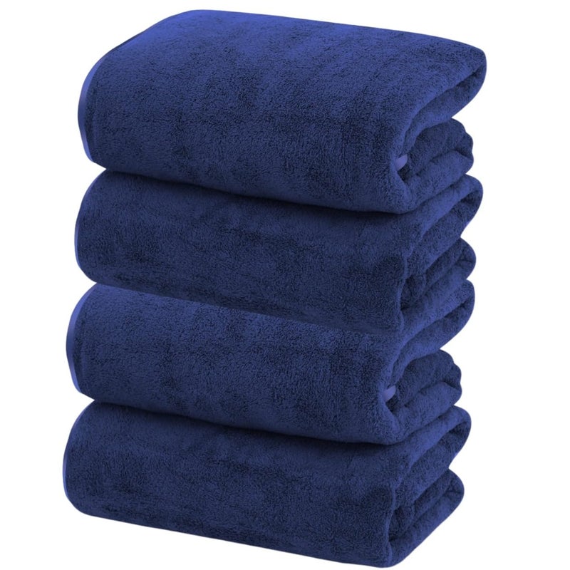 DCD 340 GSM Large Bath Towel for Men and Women 75x150 Navy Super Soft Towels for Women