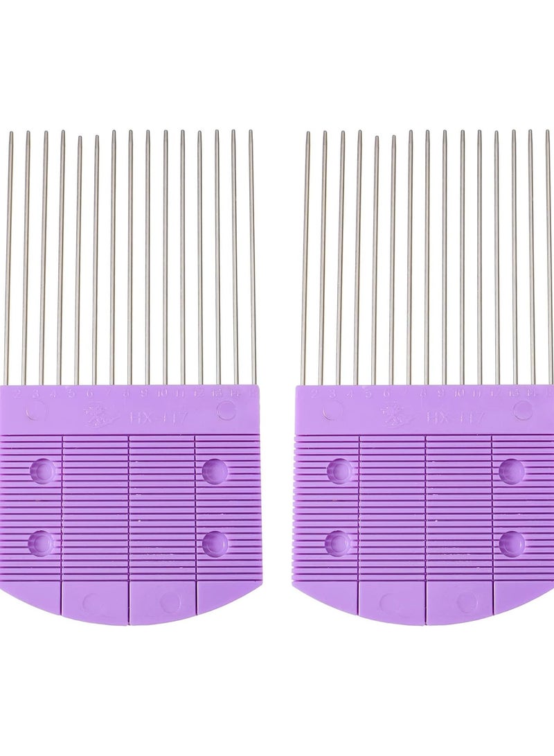 GGOOT 2pcs Quilling Paper Combs Art Crimper Quilling Comb Stainless Steel Paper Combs Tools DIY Paper Quilling Supply - Image 2
