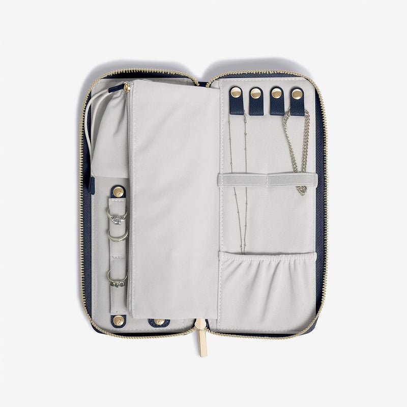Stackers Navy Pebble Jewellery Roll - Image 3