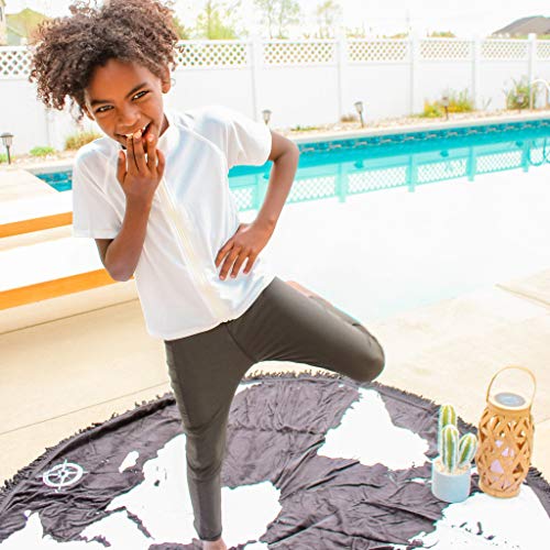 SwimZip Swim Leggings - UPF 50+ Swim Pants - Baby, Toddler, Little and Big Kids Black - Image 4