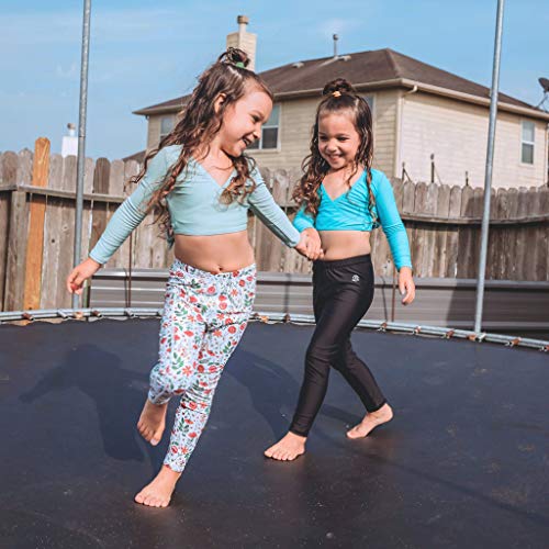 SwimZip Swim Leggings - UPF 50+ Swim Pants - Baby, Toddler, Little and Big Kids Black - Image 5