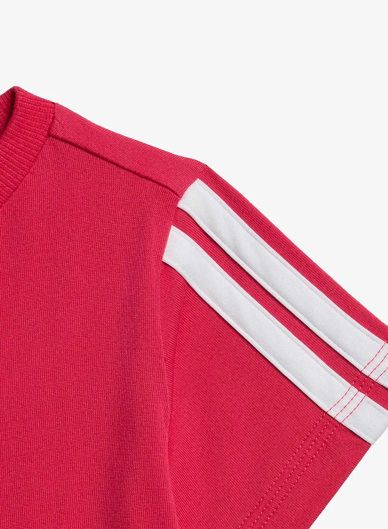 Adidas POWPNK/WHITE Infant Essential T-Shirt Sets  | Best Price UAE